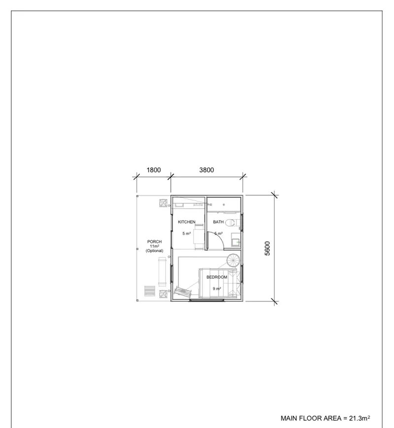 Garden Retreat floor plan