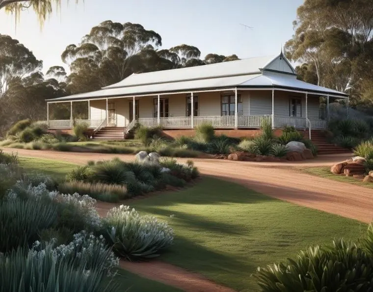 Artist impression of The Homestead home