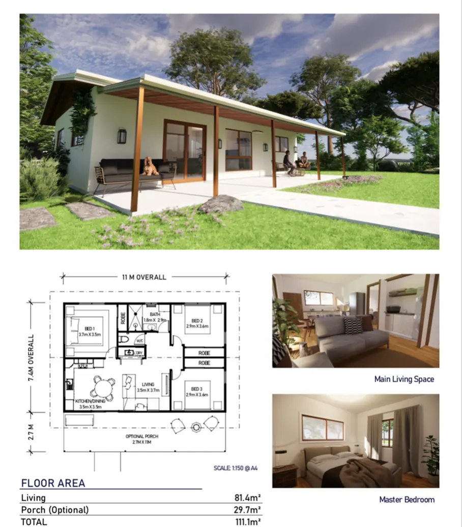 Jasper three bedroom home with veranda