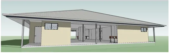 Artist impression of the Outstation courtyard home