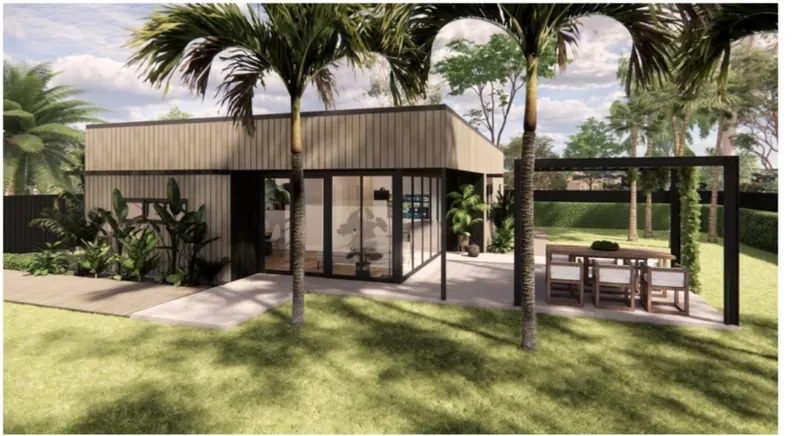 Artist impression of the Tallai home